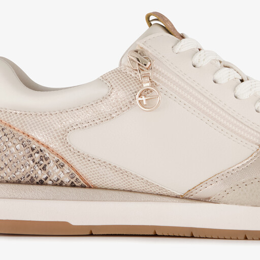 Sneakers dames wit beige