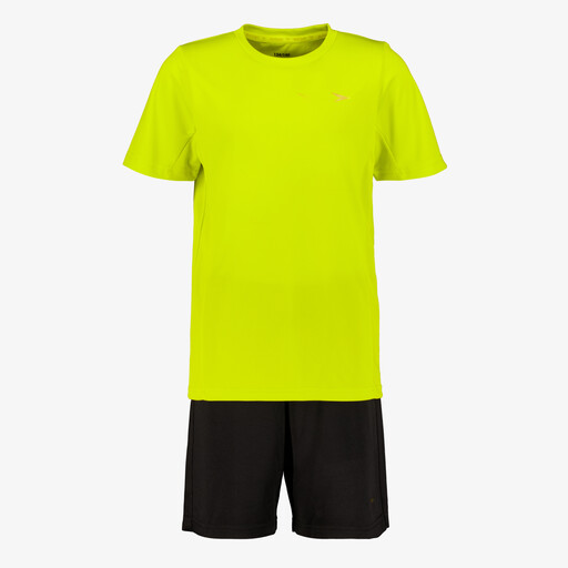 Tweedelig kinder sport set geel zwart