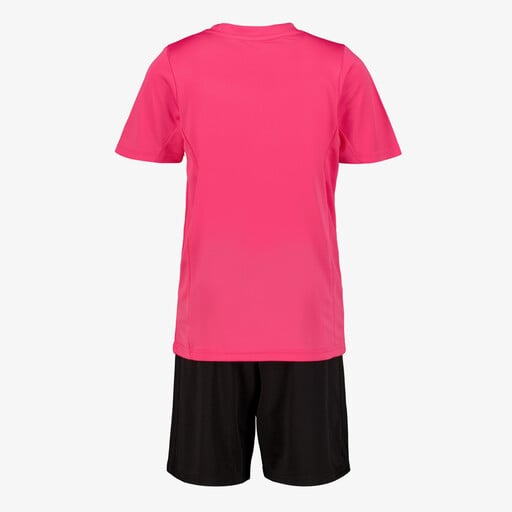 Tweedelige meisjes sport set roze zwart