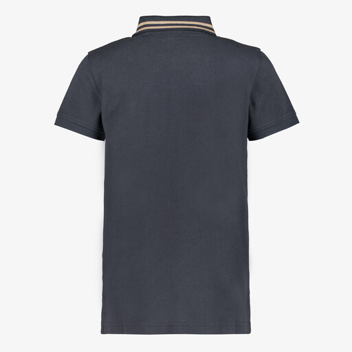 Jongens polo met palm donkerblauw