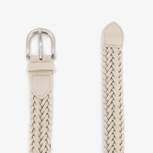Dames riem gevlochten wit