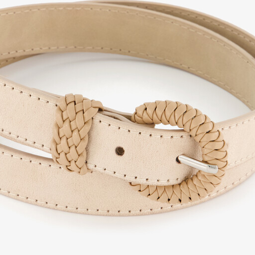Dames riem beige