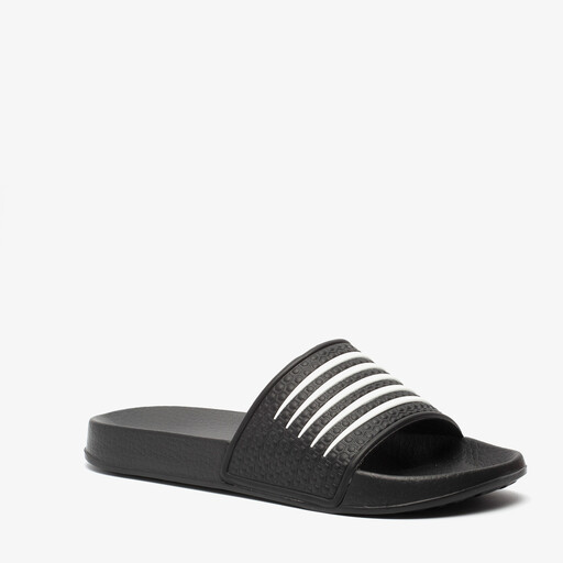 Dames badslippers zwart