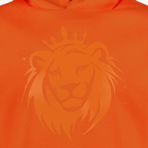 Meisjes hoodie cropped oranje