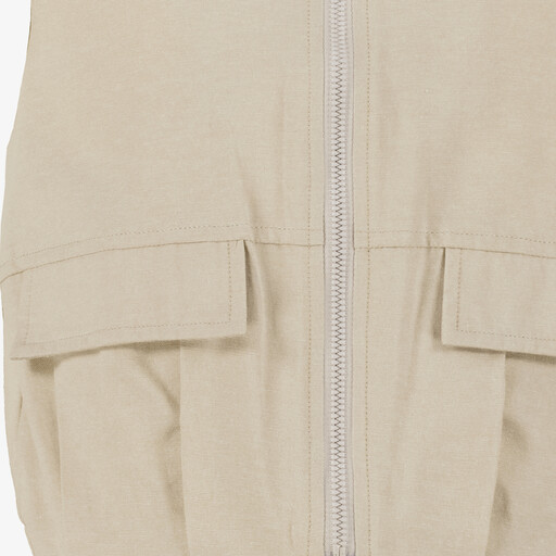 Meisjes gilet beige