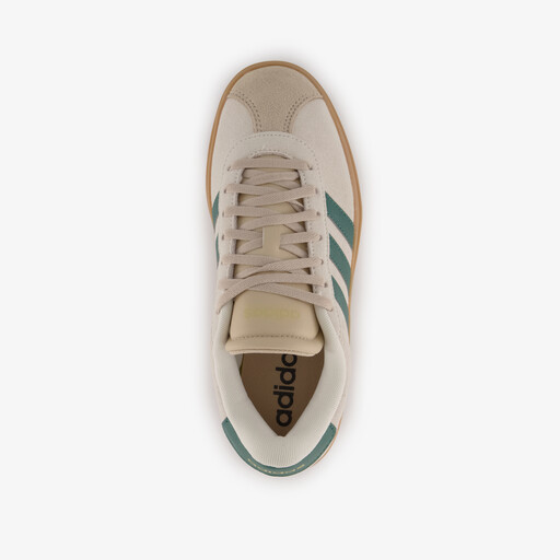 VL Court Bold dames sneakers met plateauzool beige groen