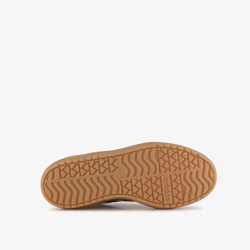 VL Court Bold dames sneakers met plateauzool beige groen