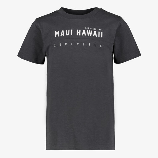 Jongens T-shirt met tekstopdruk zwart