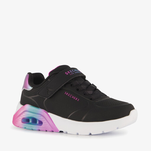 Uno Lite 2.0 meisjes sneakers zwart roze