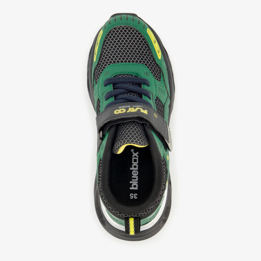 Sneakers met lichtjes groen zwart