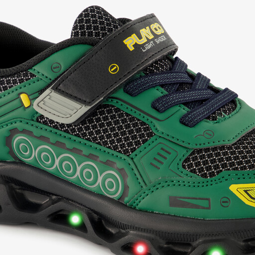 Sneakers met lichtjes groen zwart