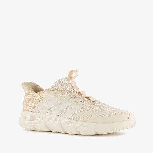 Rapidfit Wide Fit dames sneakers beige wit