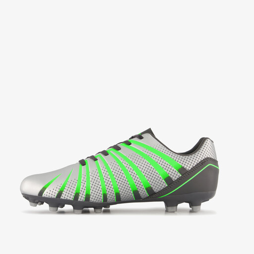 Heren FG voetbalschoenen zilver groen