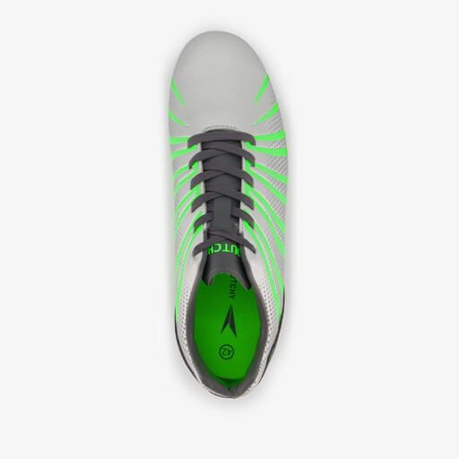 Heren FG voetbalschoenen zilver groen