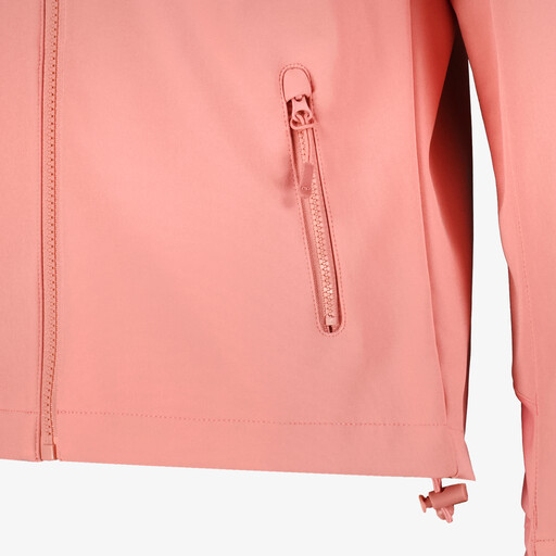 Kinder softshell jas roze