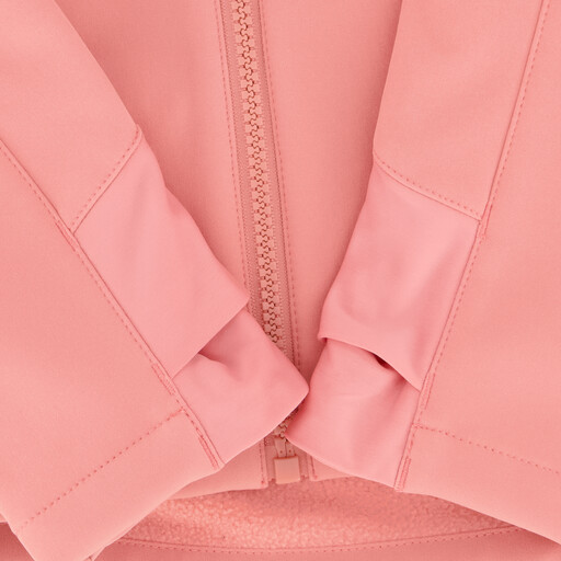Kinder softshell jas roze