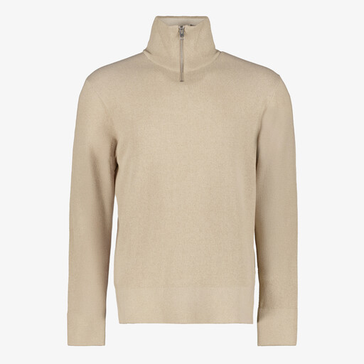Heren coltrui beige