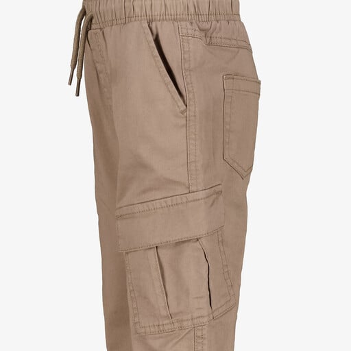 Jongens twill cargo broek bruin