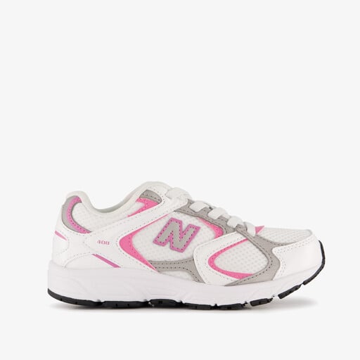 408 meisjes sneakers wit roze