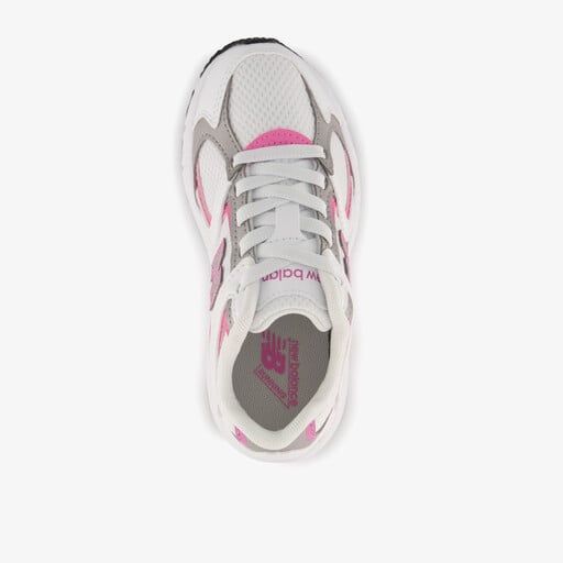 408 meisjes sneakers wit roze