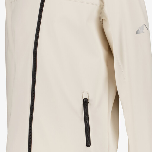 Kinder softshell jas wit