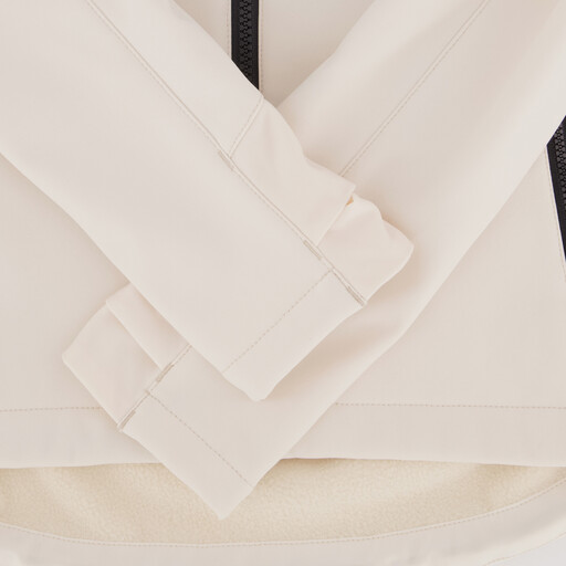 Kinder softshell jas wit