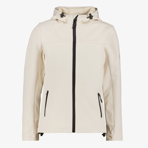 Kinder softshell jas wit