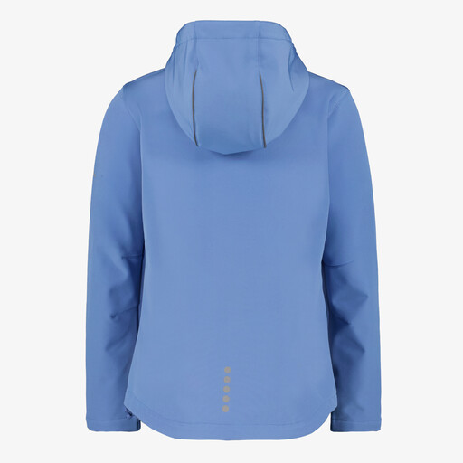Kinder softshell jas blauw