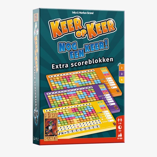 Spel Keer Op Keer Scoreblok 3 Stuks Level 2,3,4