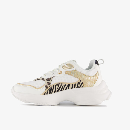 Meisjes dad sneakers met tijgerprint