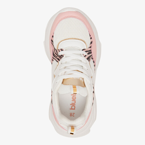 Meisjes sneaker roze met zebraprint