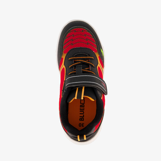 Jongens sneakers met lichtjes rood zwart
