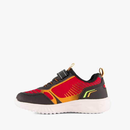 Jongens sneakers met lichtjes rood zwart