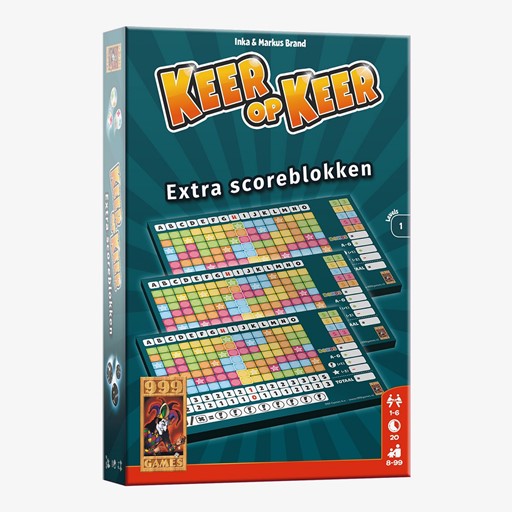 Spel Keer Op Keer Scoreblok 3 Stuks Level 1