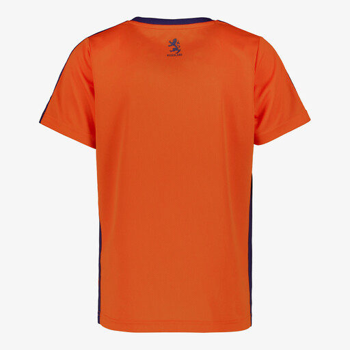 Kinder voetbal T-shirt oranje blauw