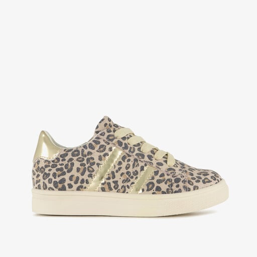 Meisjes sneakers met panterprint