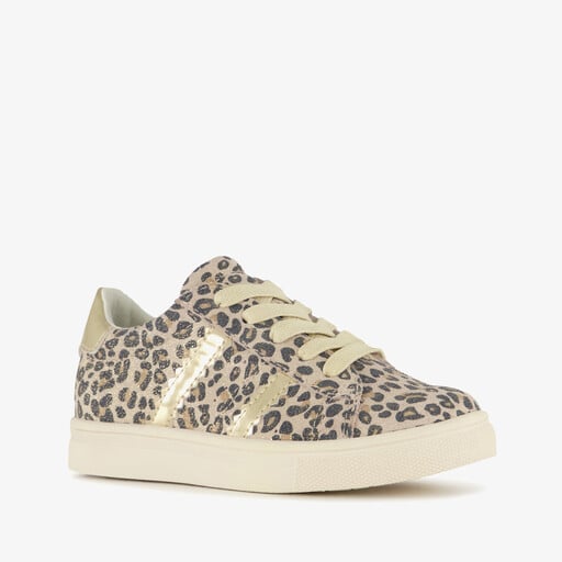 Meisjes sneakers met panterprint