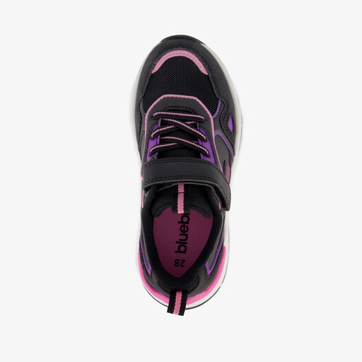 Meisjes sneakers zwart roze