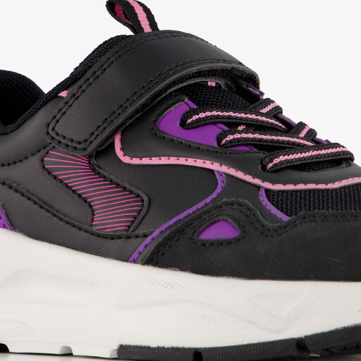 Meisjes sneakers zwart roze