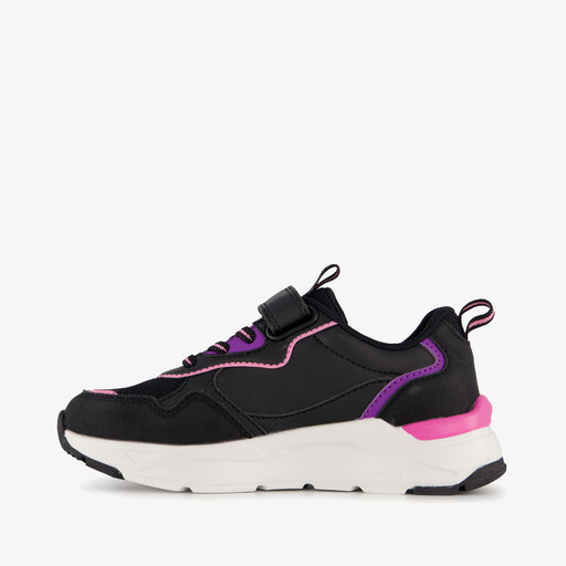Meisjes sneakers zwart roze
