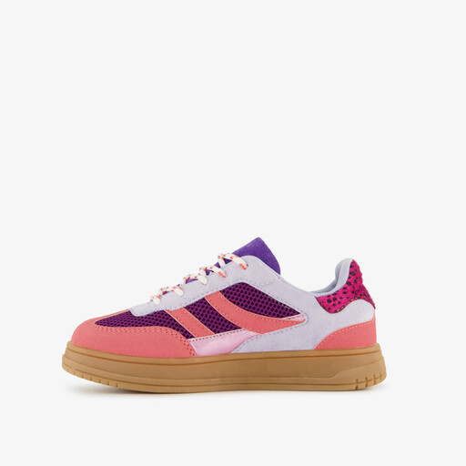 Meisjes sneakers roze paars