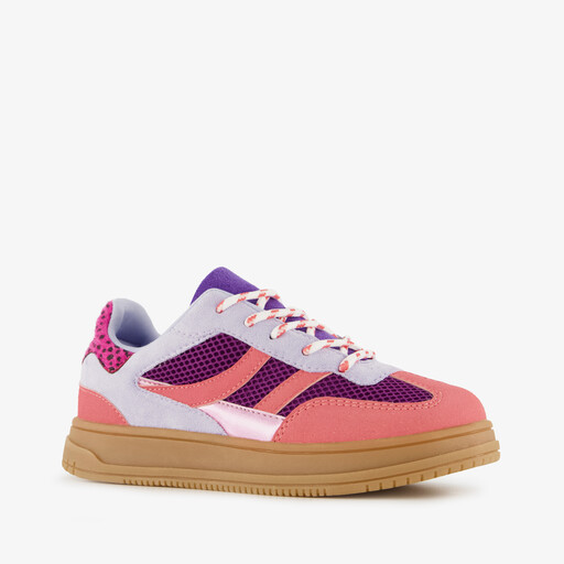 Meisjes sneakers roze paars