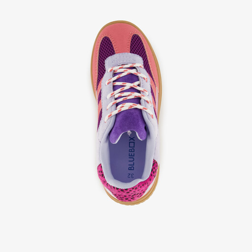 Meisjes sneakers roze paars