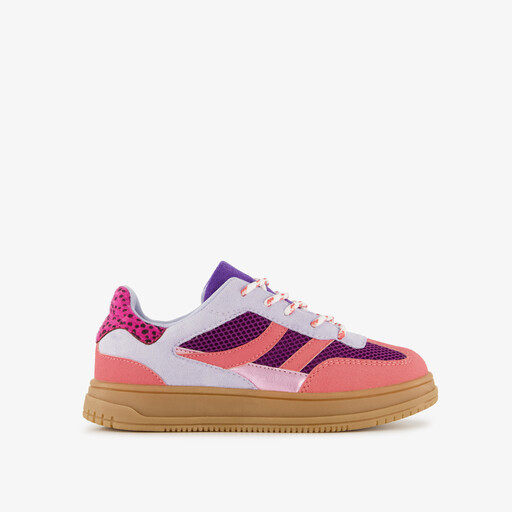 Meisjes sneakers roze paars