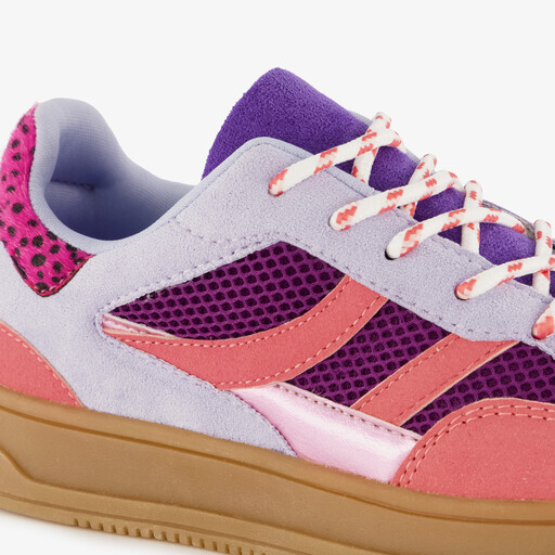 Meisjes sneakers roze paars