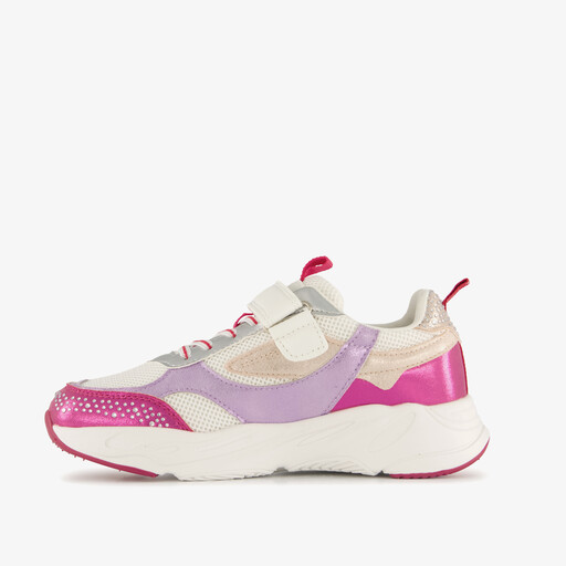 Meisjes sneakers met strass steentjes roze