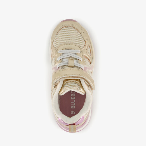 Meisjes sneakers goud lila