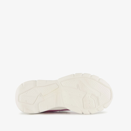 Meisjes dad sneakers wit pastel