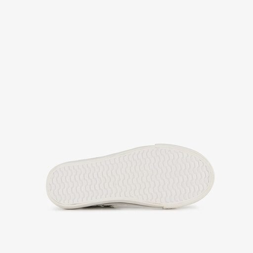Hoge meisjes sneakers metallic zilver