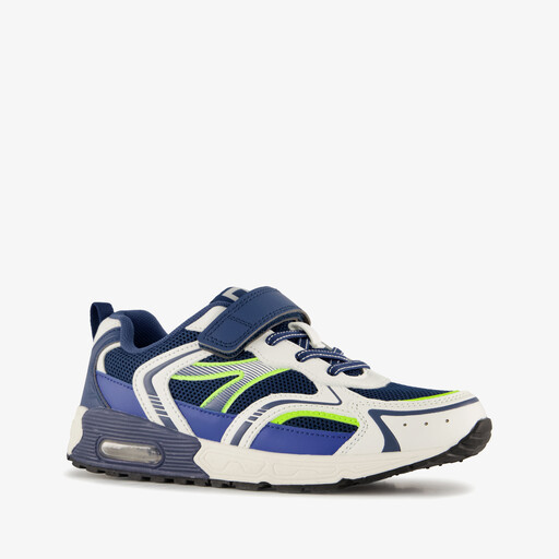 Jongens sneakers met airzool blauw wit